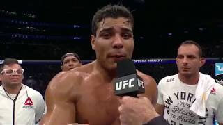 UFC 217 Paulo Costa Octagon Interview [upl. by Olsewski]