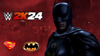 Batman Vs Superman Entrance WWE 2K24 [upl. by Namas53]