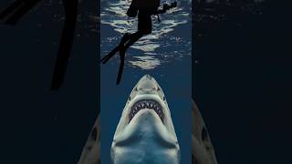 Incredible Footage Of Tiger Shark Attack  shark tigershark ocean sea trending shorts [upl. by Schumer]