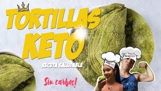 TORTILLAS KETO  Bajas en carbohidratos  kepo breakfast  menú keto  Harina de almendra [upl. by Nerek983]