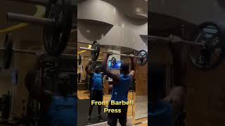 Barbell From Press barbellshoulderworkout [upl. by Levitan]