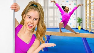 I Built a Gymnastics Gym in my House for Simone Biles [upl. by Grati]