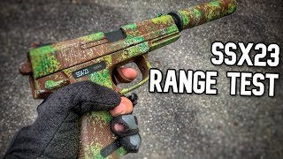 Airsoft Sniper NOVRITSCH SSX23 RANGE TEST LONG RANGE SHOTS [upl. by Nosahc]