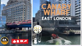 Lest walk Canary Wharf East London With YouTube Music walkwithro [upl. by Amahs]