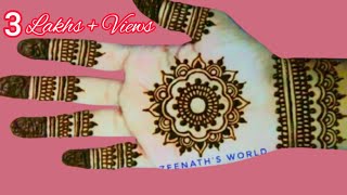 mehandi ka design video  hath mein Mehandi lagane ka tarika मेहंदी लगाने का तरीका Zeenaths world [upl. by Eilsew986]