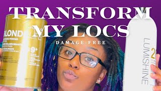 How to Transforming My Dreadlocks with Joico Blonde Life Lightener [upl. by Oivlis]