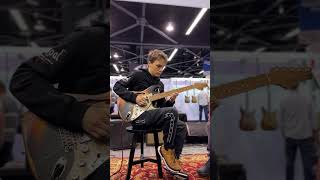 Matteo Mancuso playing Paoletti Guitars at NAMM 2024 [upl. by Schreibman]