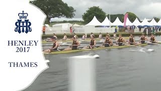 Leander amp Tees v Worcester  Thames  Henley 2017 Day 1 [upl. by Arimat]