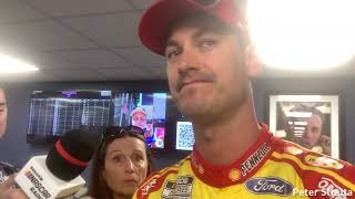 Joey Logano quotLawsuit Doesnt Affect Me But Its a Big Storylinequot [upl. by Takashi]