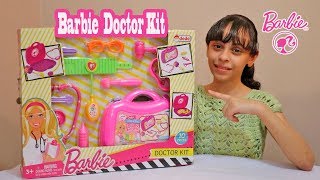 العاب باربى  لعبة الدكتور  حقيبه الطبيب مع ادوات الفحص لباربى  Barbie Doctor Kit [upl. by Clari]