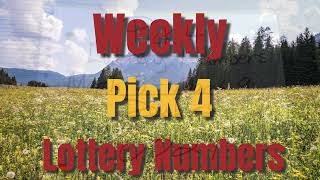 Weekly Pick 4 Lottery NumbersMarch 3March 9 [upl. by Talbott]