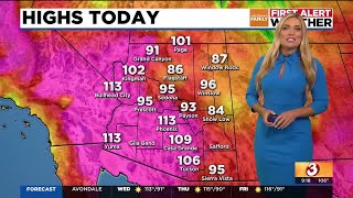 First Alert Weather days ahead of excessive heat returns to Phoenix area [upl. by Holds]