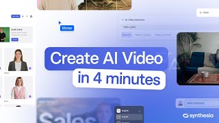 Create an AI Video in 4 Minutes with Synthesia ⚡️ [upl. by Fiedling356]