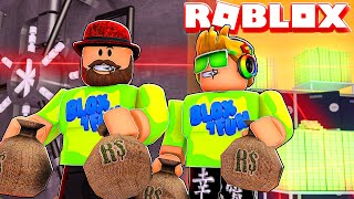 BLOX4FUN TEAM ROBBING THE BANK 🤑 Robbery Story Roblox [upl. by Garald768]