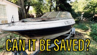 Our First Customer is a DOOZY Restoring a fiberglass boat [upl. by Lajet41]