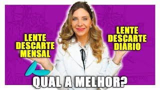 Lente de Contato Mensal ou Descartável  Qual é Melhor [upl. by Airtap]