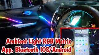 Pasang Ambient Light RGB Matrix  Kontrol App Bluetooth [upl. by Gilliette]