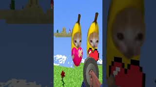 🩸 PAINTBALL CANNON VS BANANA CAT MEME NEXTBOTS in SKY MINECRAFT garrysmod gmod [upl. by Etnoid]