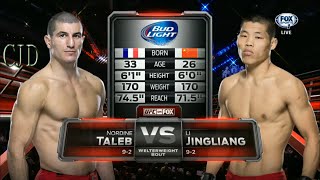 UFC FIGHT NIGHT 54 HALIFAX Nordine Taleb vs Li Jingliang Bloody Fight React [upl. by Peppard]