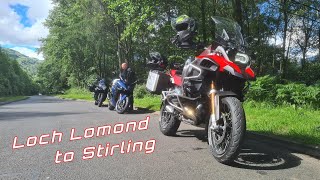 Ride out from Tarbet to Stirling via A82 Loch Lomond GSX S100GT  GSX 1250FA  R1200 GSA [upl. by Manolo226]