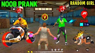 Noob Prank With Random Angry Girl 😤 Worldchat Noob Prank 😎 Random Girl Kick Me 🤬 Garena Free Fire 🔥 [upl. by Mccreery]