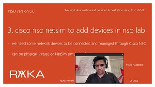 3 cisco nso netsim to add devices in nso lab [upl. by Nosrej]