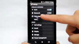 Sony XPERIA V Turn off  on data roaming [upl. by Rainah]