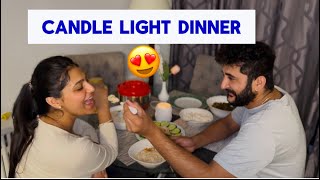 Surprise For Husband  Candle 🕯️Light Dinner  Happy Moment 😍  Canada 🇨🇦 Daily Life Vlog [upl. by Dyana677]