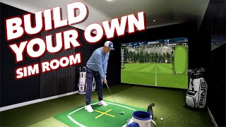 How to build your own Golf simulator room ON A BUDGET [upl. by Belle429]