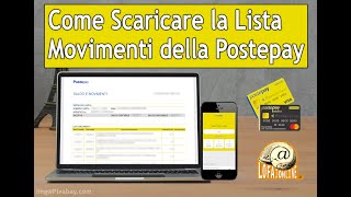 Come Scaricare la Lista Movimenti della Postepay [upl. by Dearr783]