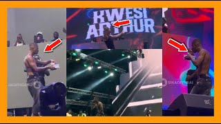 Kwesi Arthur Drinks Gari Soakings On Stage At Tidal Rave As He Shuts Down The Venue Massively [upl. by Aehsel]