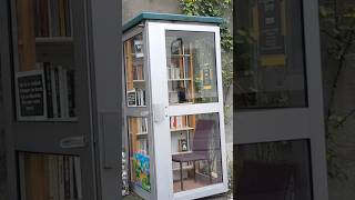 Library in the old public callbox EstavayerleLac Switzerland travel suisse city [upl. by Hendrick264]