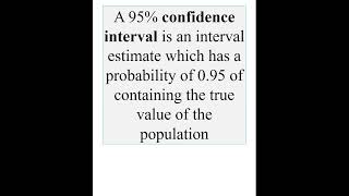 Definition of 95 confidence interval stata confidenceinterval [upl. by Ariuqahs]