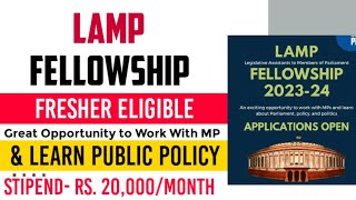 LAMP Fellowship 202324 Selection Process Essay [upl. by Atirak]