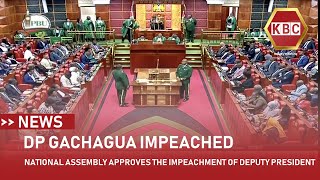 National Assembly approves the impeachment of Deputy President Rigathi Gachagua [upl. by Glori]