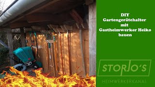 DIY Gartengerätehalter mit Heiko bauen [upl. by Ronnoc]