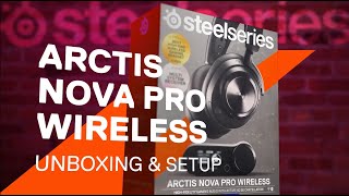 Arctis Nova Pro Wireless Unboxing and Setup [upl. by Erbes]