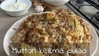 Mutton Keema Pulao RecipeDelicious And TastyBy Multi Food And Tour [upl. by Merla893]