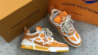 LV Skate Sneaker Yellow 1ACFJZ Unboxing [upl. by Anileda375]