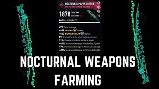 DL2 Best Exotic Nocturnal Weapon Farming Methods [upl. by Oibesue470]