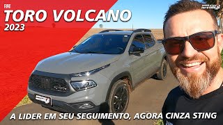 FIAT TORO VOLCANO 2023  Nova Cor Cinza Sting Mais Pacote Black Edition [upl. by Aid]