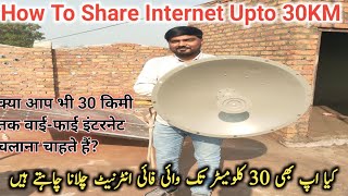 How Share Internet Upto 25Km P2p Mimosa C5c With 30 Dbi Dish 500 MB internet [upl. by Morgen]