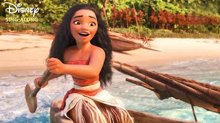 How Far Ill Go  Moana Lyric Video  DISNEY SINGALONGS [upl. by Atalya]