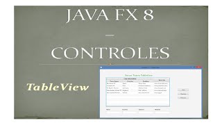 JavaFX 8 Tutorial  TableView  19 Español [upl. by Fancie159]