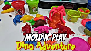 Satisfying Dough Dino Adventure mold n play [upl. by Dyanne816]