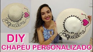 DIY Chapéu de praia personalizado com nome [upl. by Nayd245]