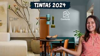 CORES DE TINTAS QUE ESTÃO EM ALTA NA DECORAÇÃO EM 2024 [upl. by Nels5]