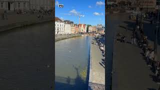 Gent City Belgiumbelgiumtravel travel 4kuhd europe vlog citywalk vlog shorts short youtube [upl. by Tirrej879]