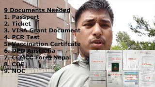 Document required at airports for travelling from NEPAL to AUSTRALIA [upl. by Hester]