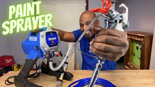 HOW TO USE A PAINT SPRAYER LIKE A PRO [upl. by Odlabso466]